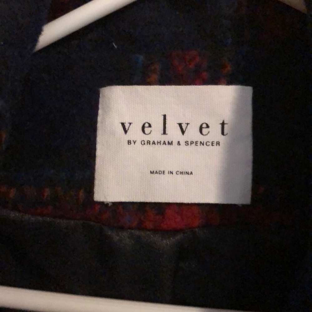 Velvet fleece car coat